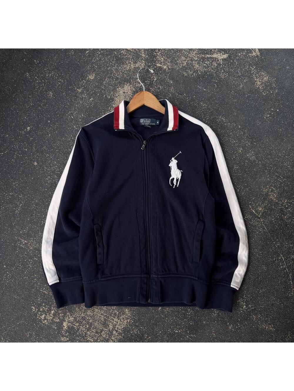 Vintage 90’s Polo Ralph Lauren Striped Track Jacket